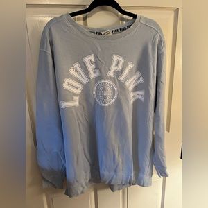 Victoria’s Secret - PINK - Light Blue Sweatshirt - Size L